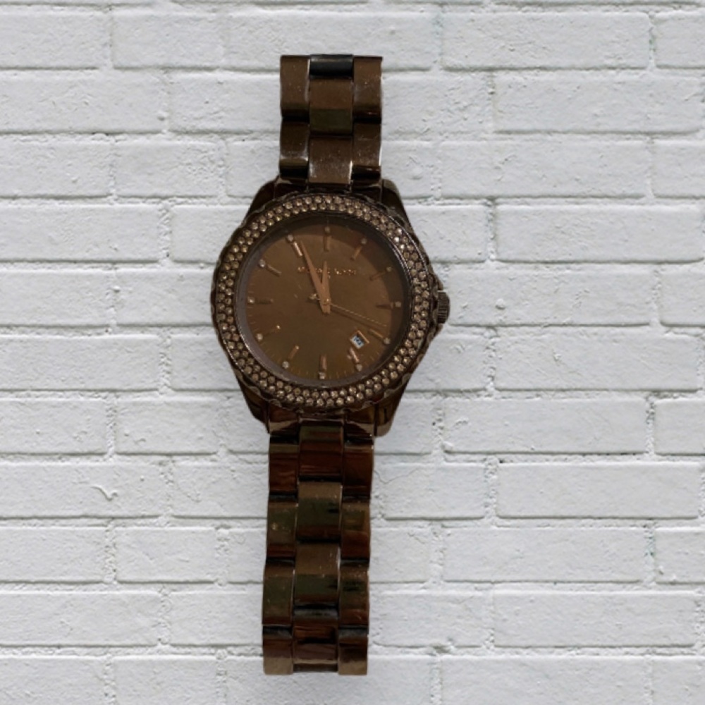 Women's Bronze Michael Kors Watch. Pre-owned in great condition